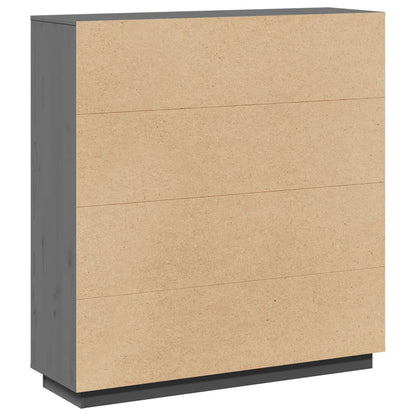 vidaXL Highboard Grey 110.5x35x117 cm Solid Wood Pine