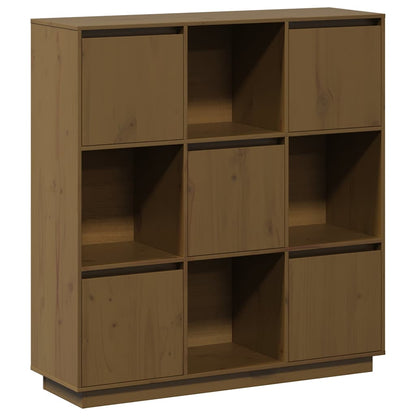 vidaXL Highboard Honey Brown 110,5x35x117 cm Solid Wood Pine