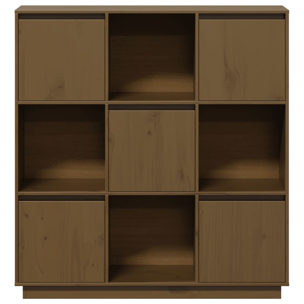 vidaXL Highboard Honey Brown 110.5x35x117 cm Solid Wood Pine
