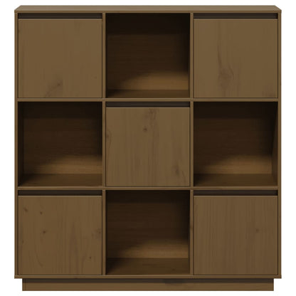 vidaXL Highboard Honey Brown 110.5x35x117 cm Solid Wood Pine