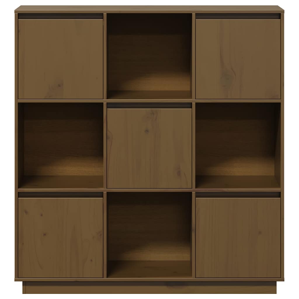 vidaXL Highboard Honey Brown 110,5x35x117 cm Solid Wood Pine