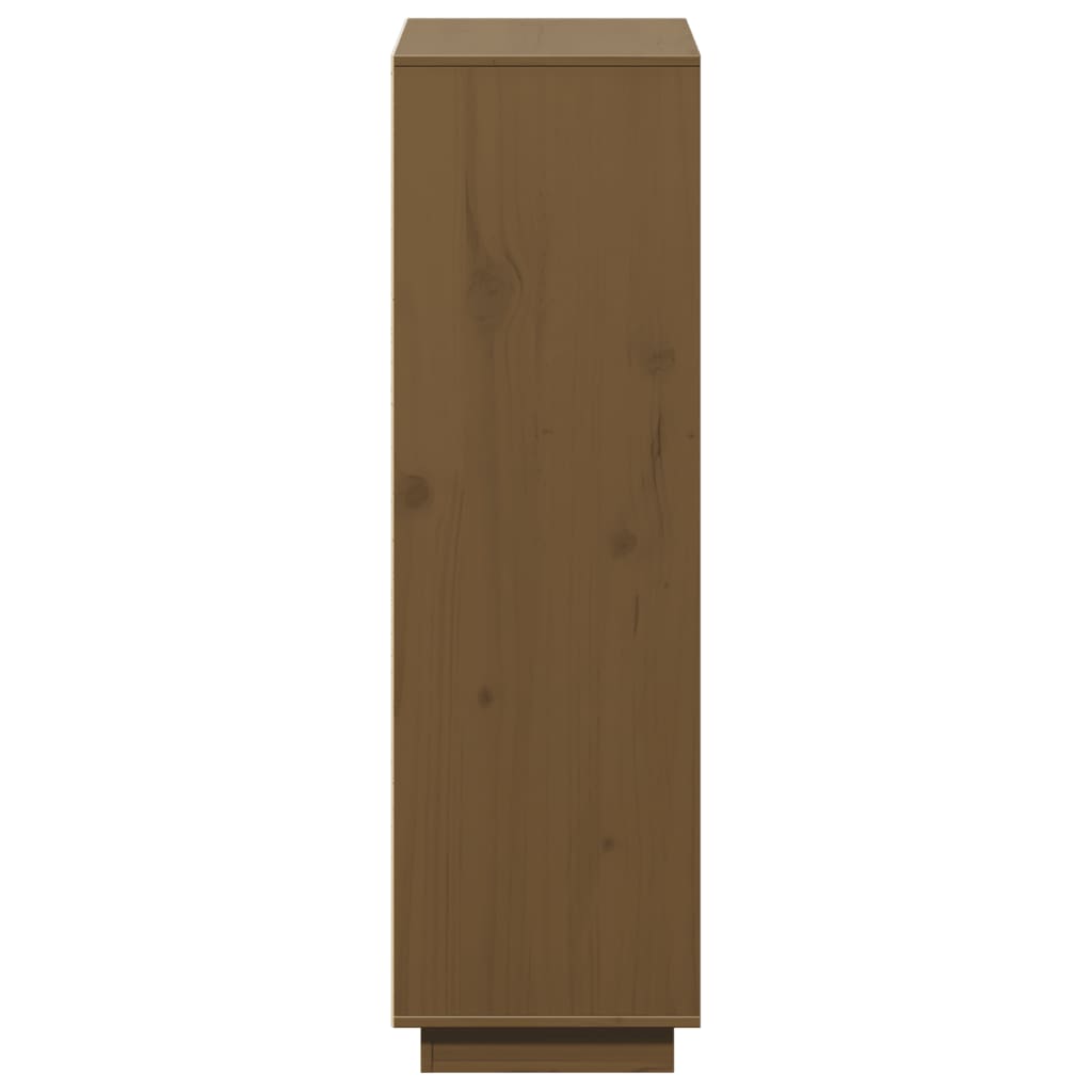 vidaXL Highboard Honey Brown 110.5x35x117 cm Solid Wood Pine