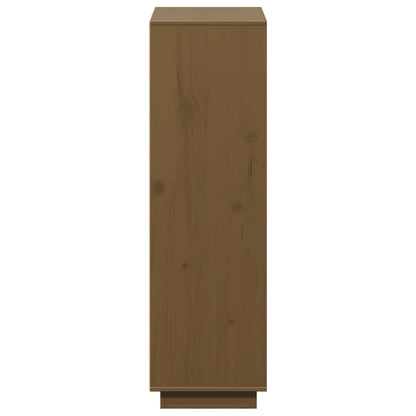 vidaXL Highboard Honey Brown 110.5x35x117 cm Solid Wood Pine