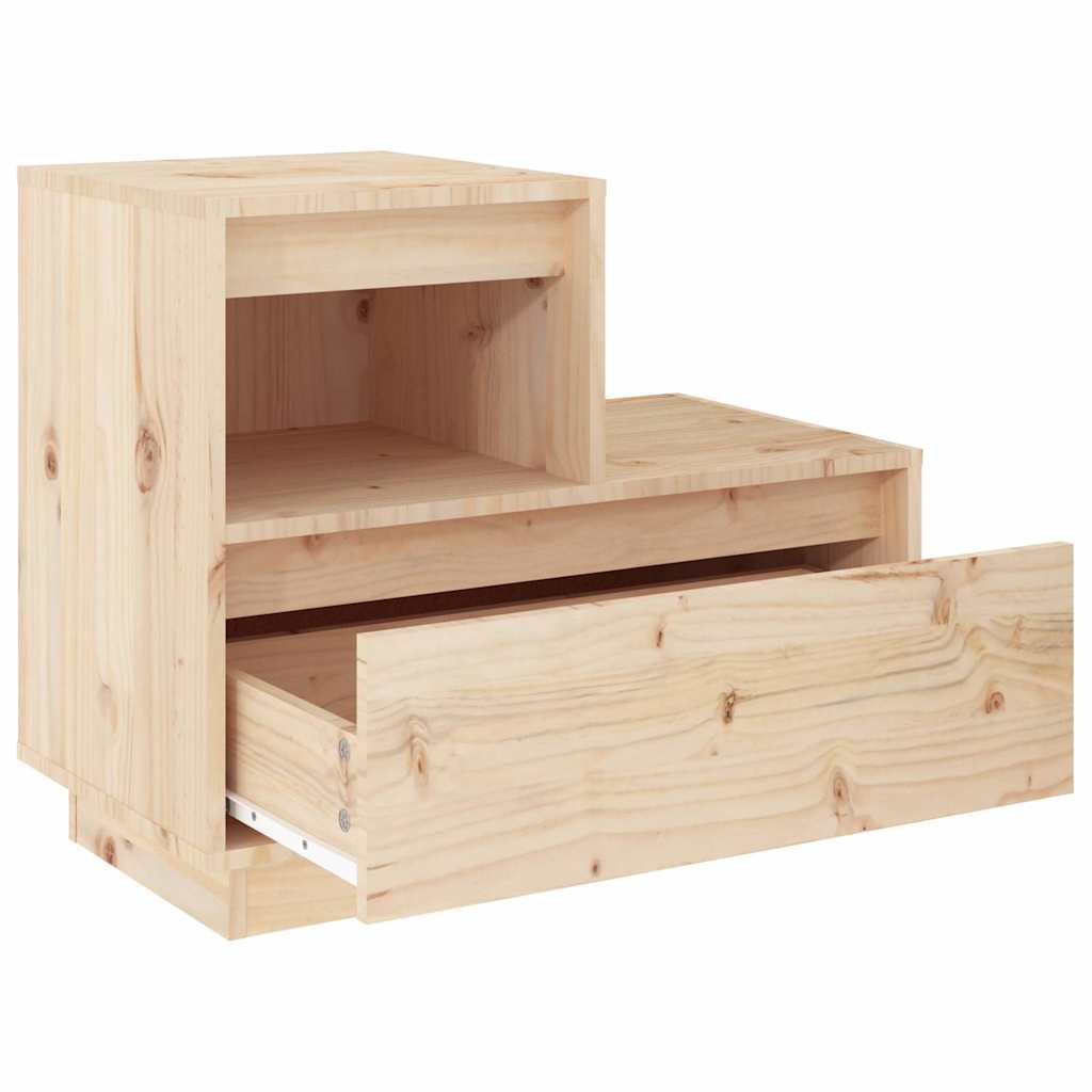 vidaXL Bedside Cabinets 2 pcs 60x34x51 cm Solid Wood Pine