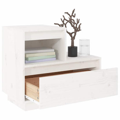 vidaXL Bedside Cabinets 2 pcs White 60x34x51 cm Solid Wood Pine