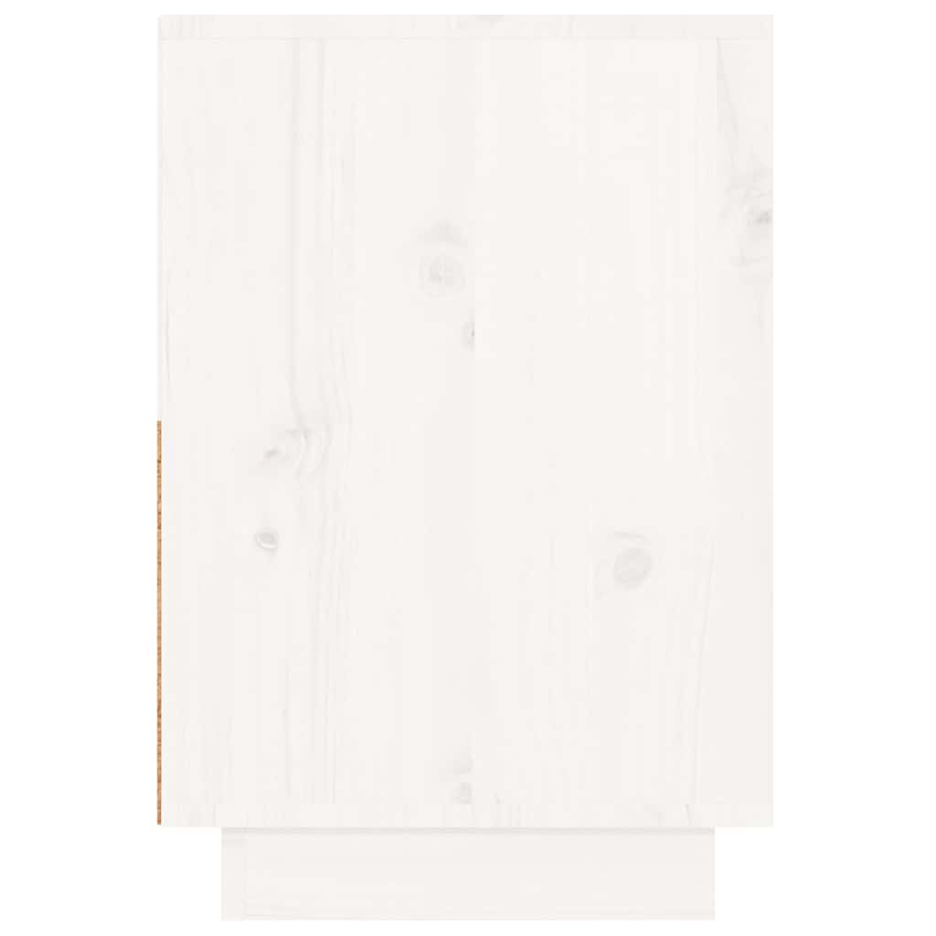 vidaXL Bedside Cabinets 2 pcs White 60x34x51 cm Solid Wood Pine
