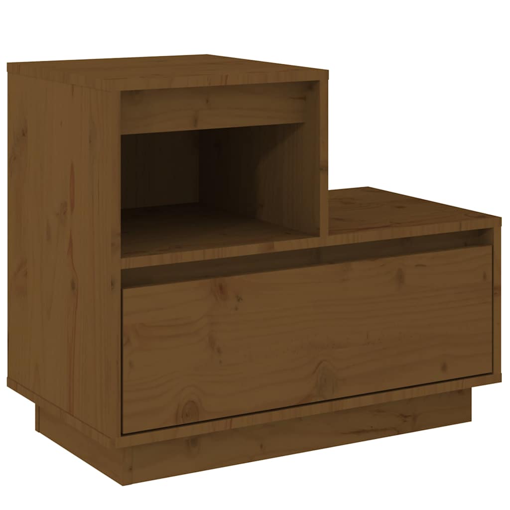 vidaXL Bedside Cabinets 2 pcs Honey Brown 60x34x51 cm Solid Wood Pine