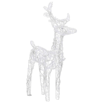 vidaXL Christmas Reindeers 2 pcs Blue 80 LEDs Acrylic