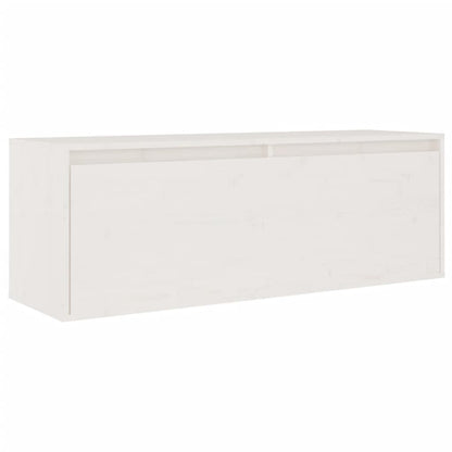 vidaXL TV Cabinets 2 pcs White Solid Wood Pine