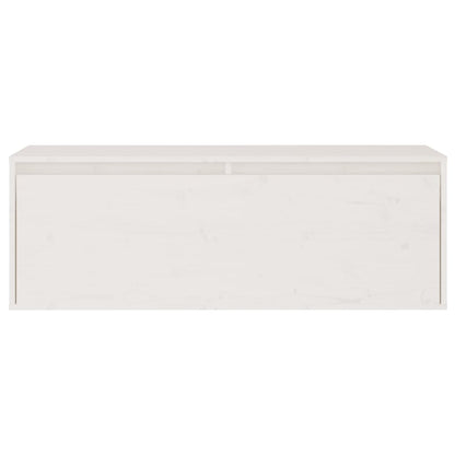 vidaXL TV Cabinets 2 pcs White Solid Wood Pine
