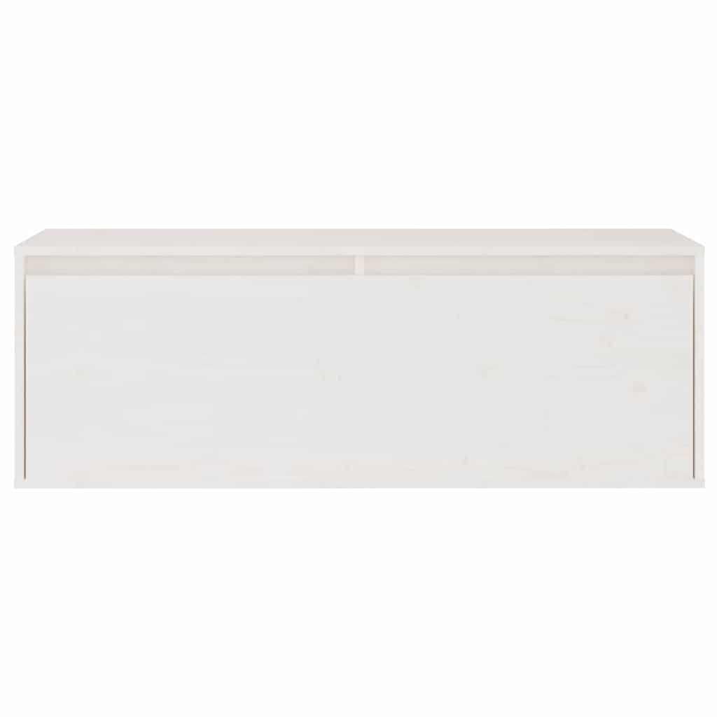 vidaXL 2 Piece TV Cabinet Set White Solid Wood Pine