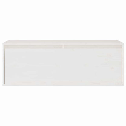 vidaXL 2 Piece TV Cabinet Set White Solid Wood Pine