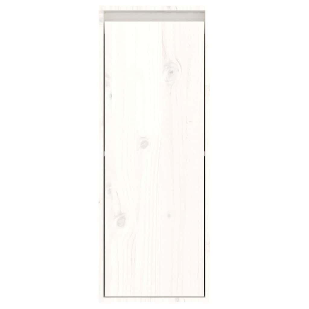 vidaXL 2 Piece TV Cabinet Set White Solid Wood Pine