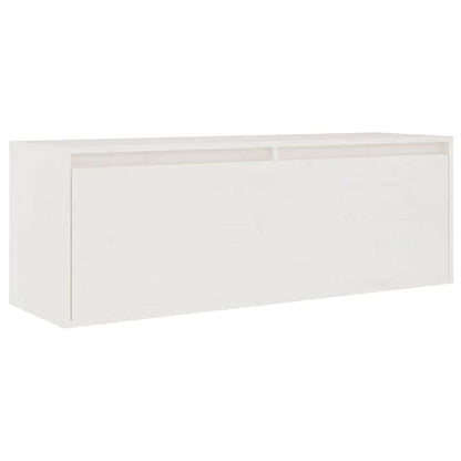 vidaXL TV Cabinets 3 pcs White Solid Wood Pine