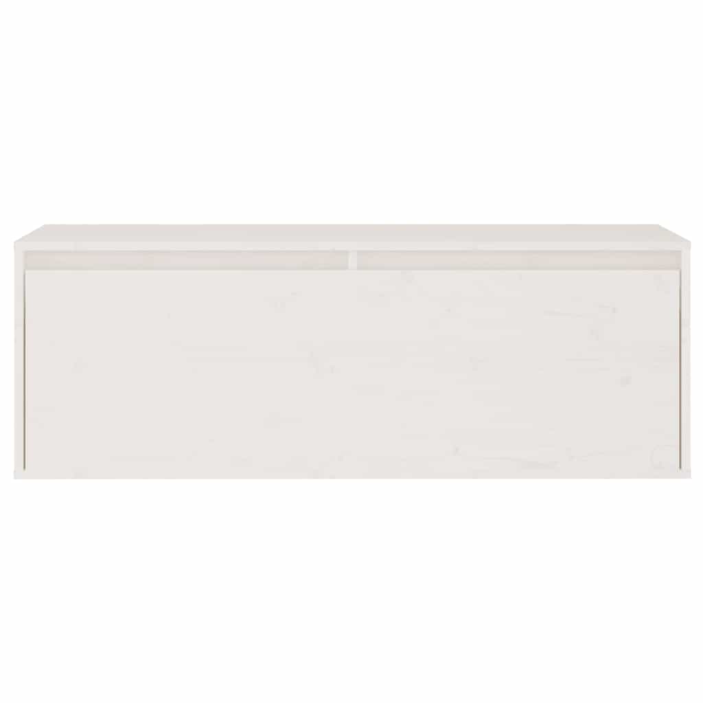 vidaXL TV Cabinets 3 pcs White Solid Wood Pine