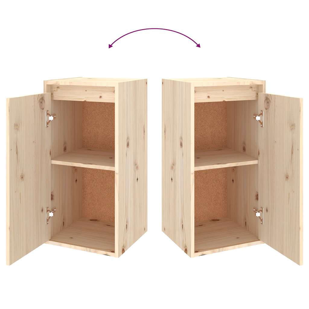 vidaXL TV Cabinets 2 pcs Solid Wood Pine
