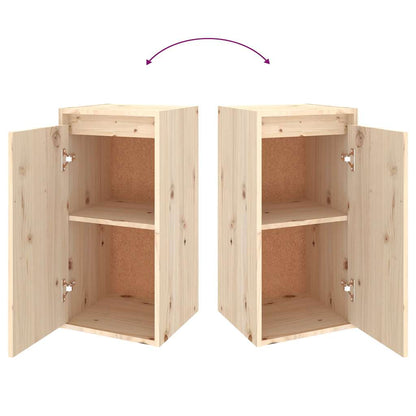 vidaXL TV Cabinets 2 pcs Solid Wood Pine