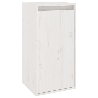 vidaXL TV Cabinets 2 pcs White Solid Wood Pine