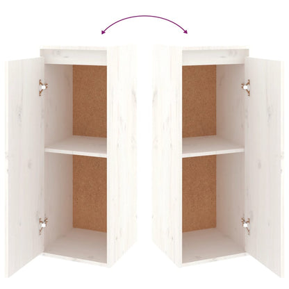 vidaXL TV Cabinets 4 pcs White Solid Wood Pine