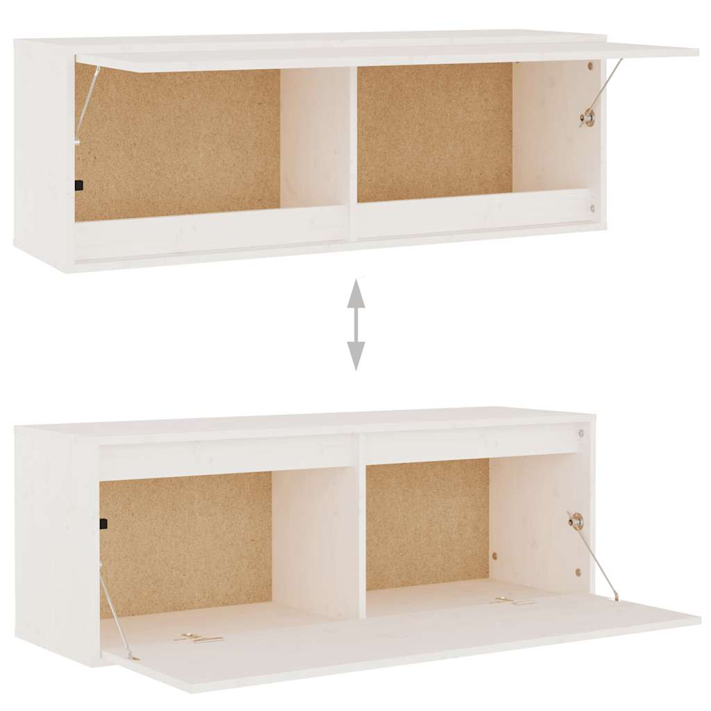vidaXL TV Cabinets 6 pcs White Solid Wood Pine