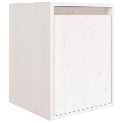 vidaXL 6 Piece TV Cabinet Set White Solid Wood Pine