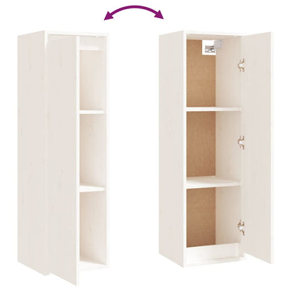 vidaXL 5 Piece TV Cabinet Set White Solid Wood Pine