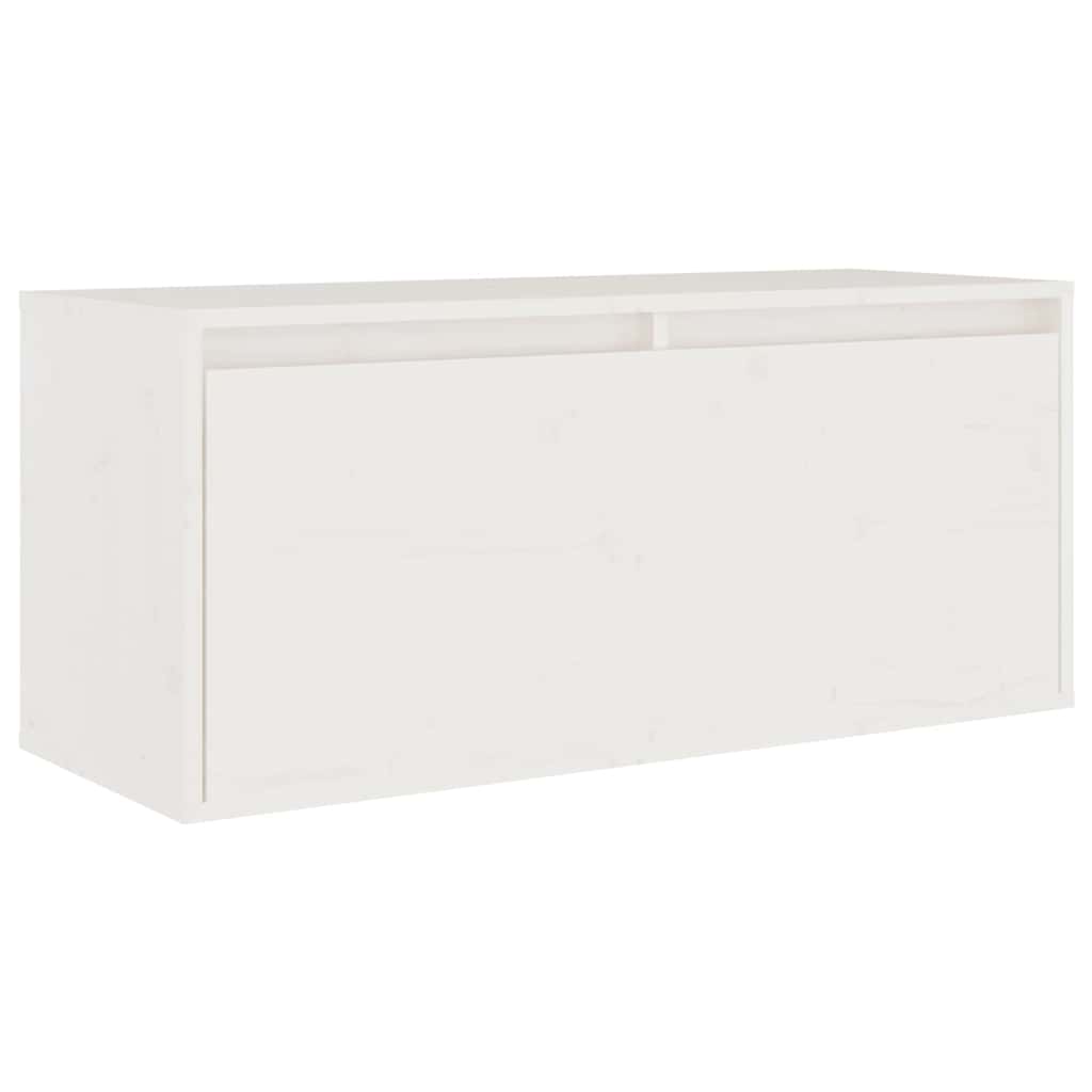 vidaXL TV Cabinets 4 pcs White Solid Wood Pine