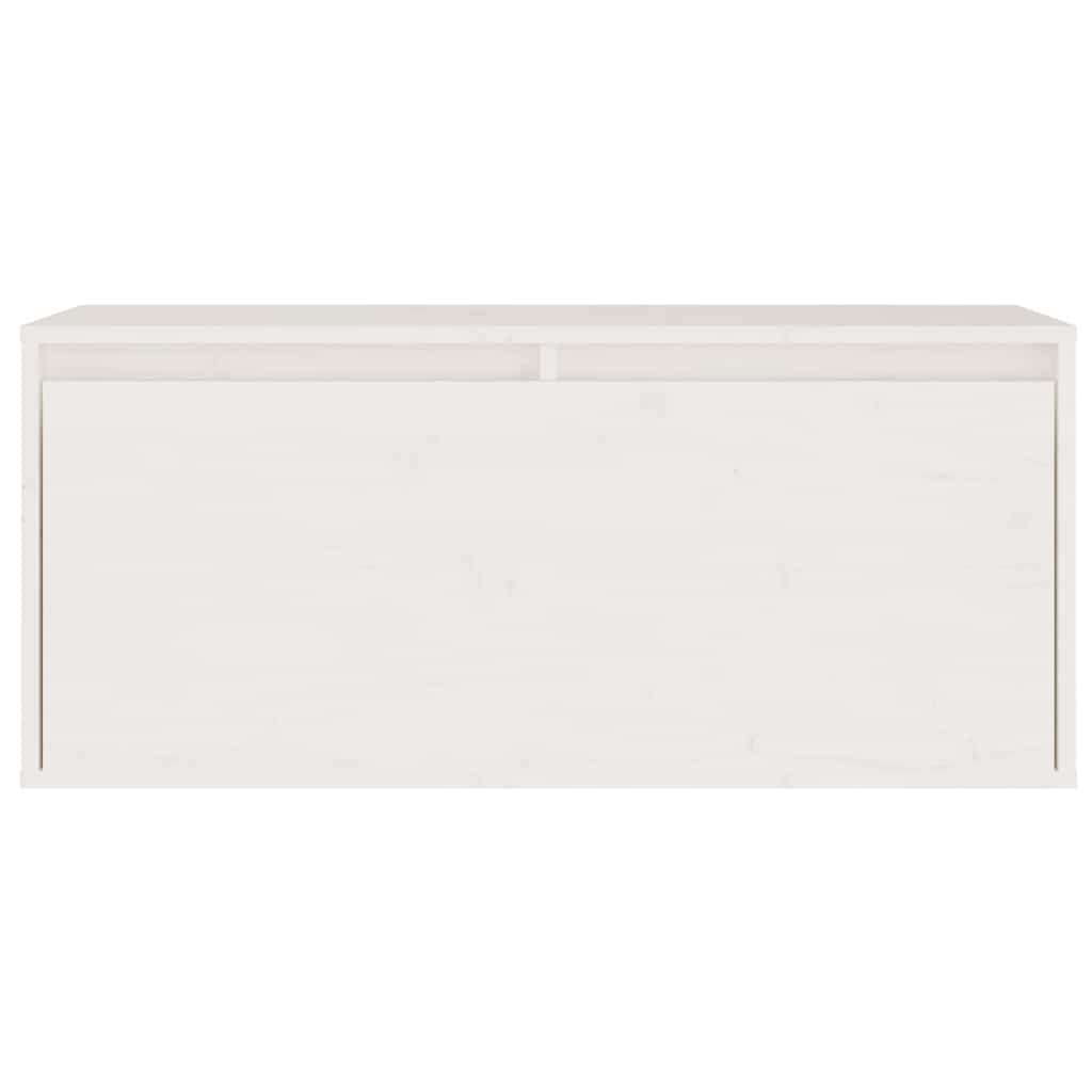 vidaXL 6 Piece TV Cabinet Set White Solid Wood Pine