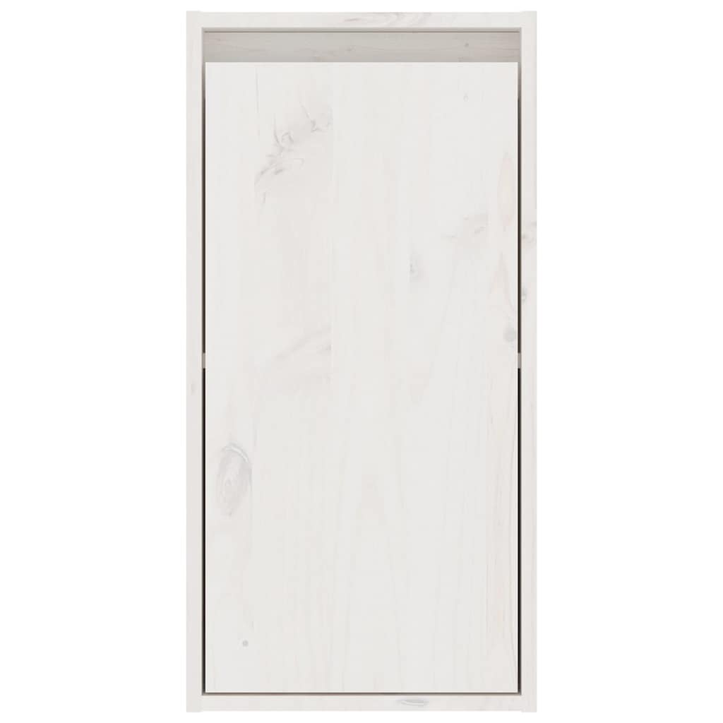 vidaXL 6 Piece TV Cabinet Set White Solid Wood Pine