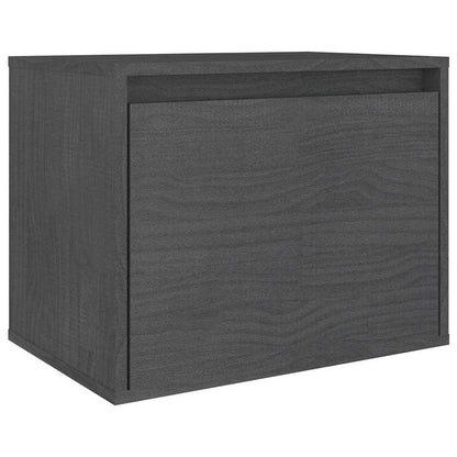 vidaXL 4 Piece TV Cabinet Set Grey Solid Wood Pine
