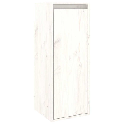 vidaXL 4 Piece TV Cabinet Set White Solid Wood Pine