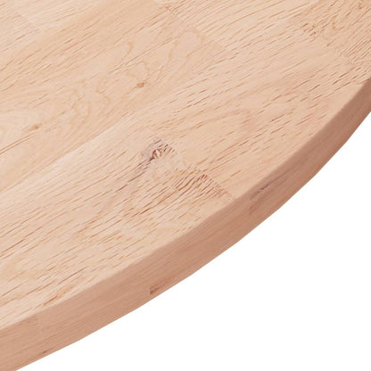 vidaXL Round Table Top Ø60x2,5 cm Untreated Solid Wood Oak