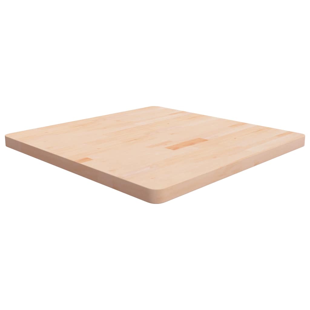 vidaXL Square Table Top 80x80x4 cm Untreated Solid Wood Oak