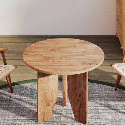 vidaXL Round Table Top Light Brown Ø50x1.5 cm Treated Solid Wood Oak
