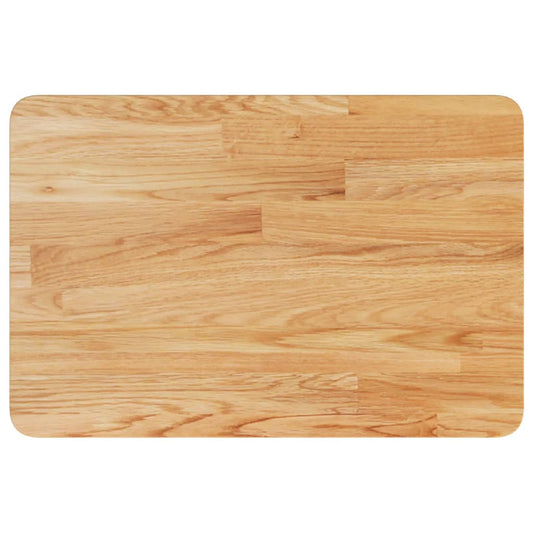 vidaXL Bathroom Countertop Light Brown 60x40x1.5cm Treated Solid Wood