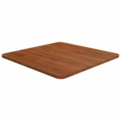 vidaXL Square Table Top Dark Brown 50x50x1.5cm Treated Solid Wood Oak