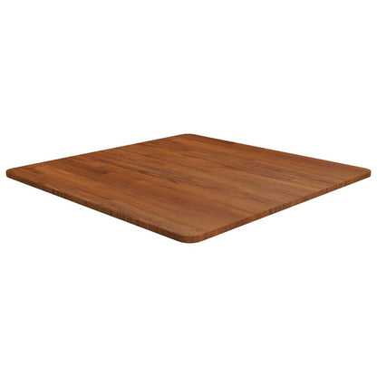 vidaXL Table Top | Dark Brown | Solid Oak Wood | 70 x 70 cm square | Durable