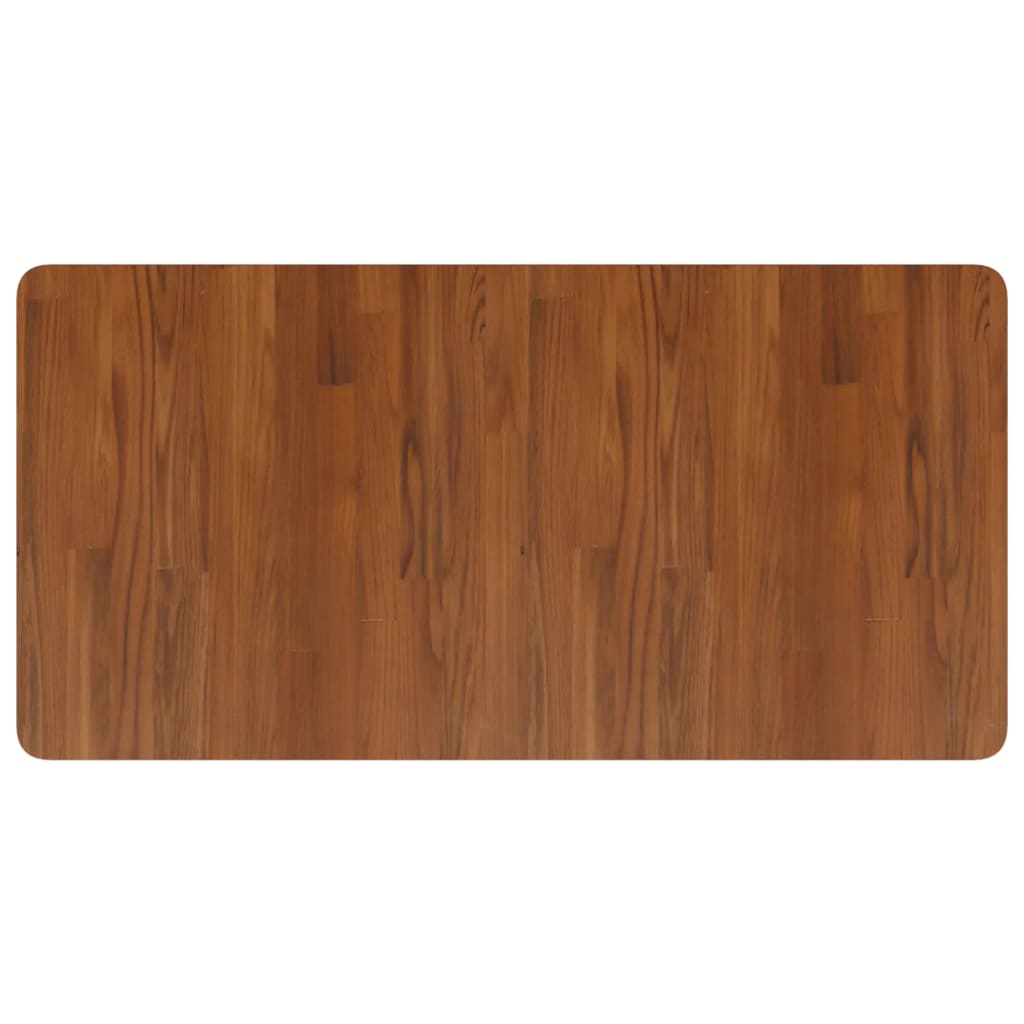 vidaXL Bathroom Countertop Dark Brown 100x50x1.5cm Treated Solid Wood