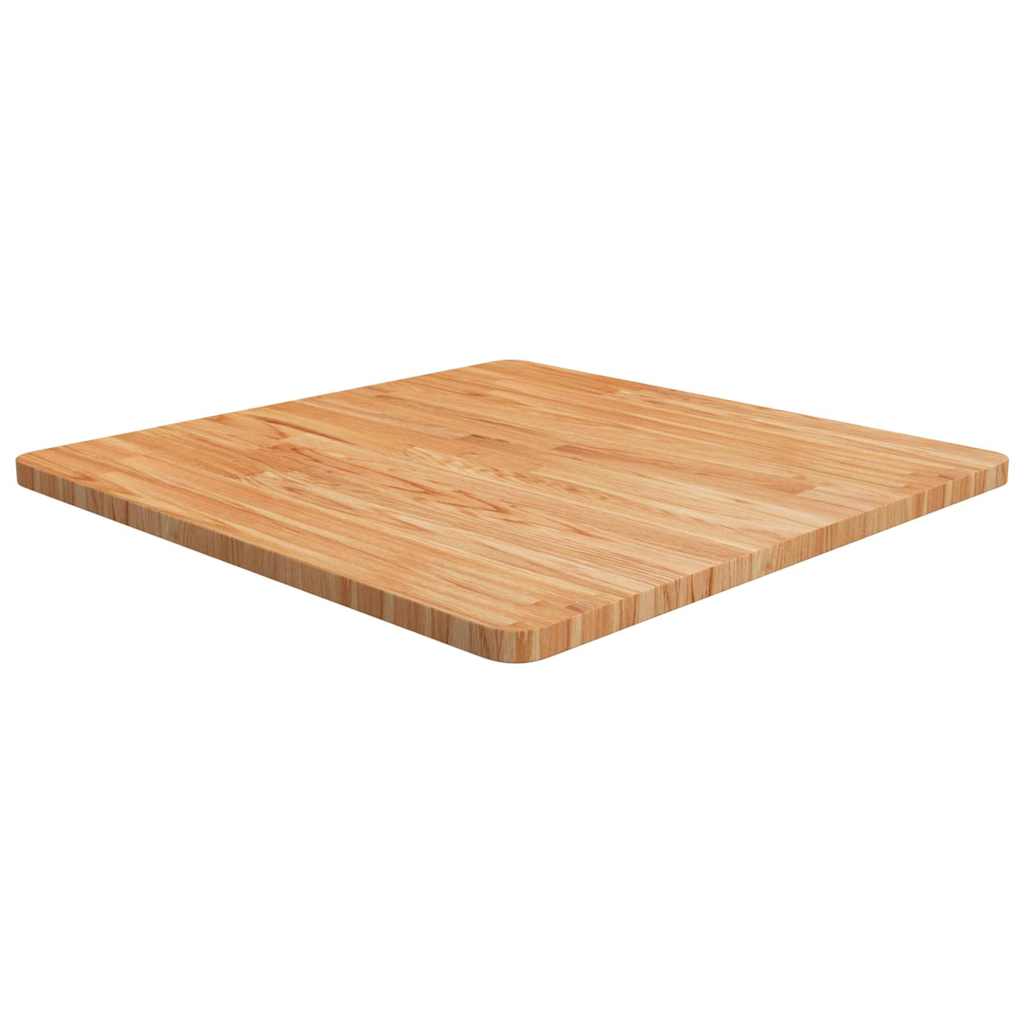 vidaXL Table Top | Light Brown | Solid Oak Wood | 70x70 cm |  Durable