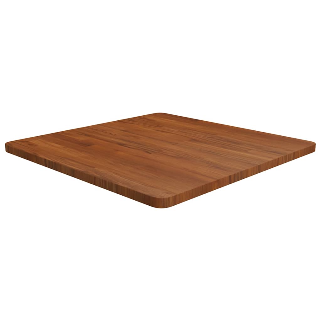vidaXL Table Top | Dark Brown | Solid Oak Wood | 70x70 cm | Sturdy | Table Top