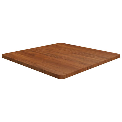 vidaXL Table Top | Dark Brown | Solid Oak Wood | 70x70 cm | Sturdy | Table Top