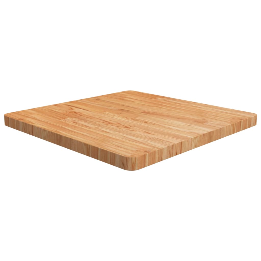vidaXL Square Table Top Light Brown 70x70x4cm Treated Solid Wood Oak