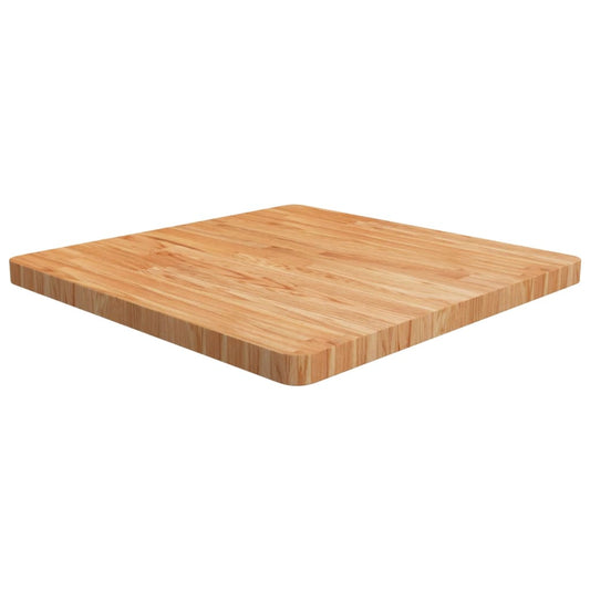 vidaXL Square Table Top Light Brown 70x70x4cm Treated Solid Wood Oak