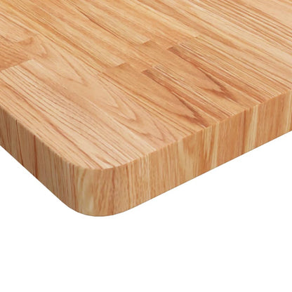 vidaXL Square Table Top Light Brown 70x70x4cm Treated Solid Wood Oak