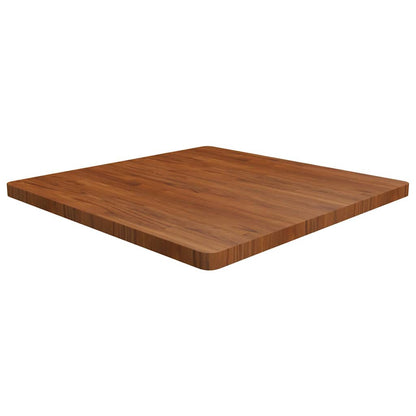 vidaXL Table Top | Dark Brown | Solid Oak Wood | 90x90cm | Table Top | Square