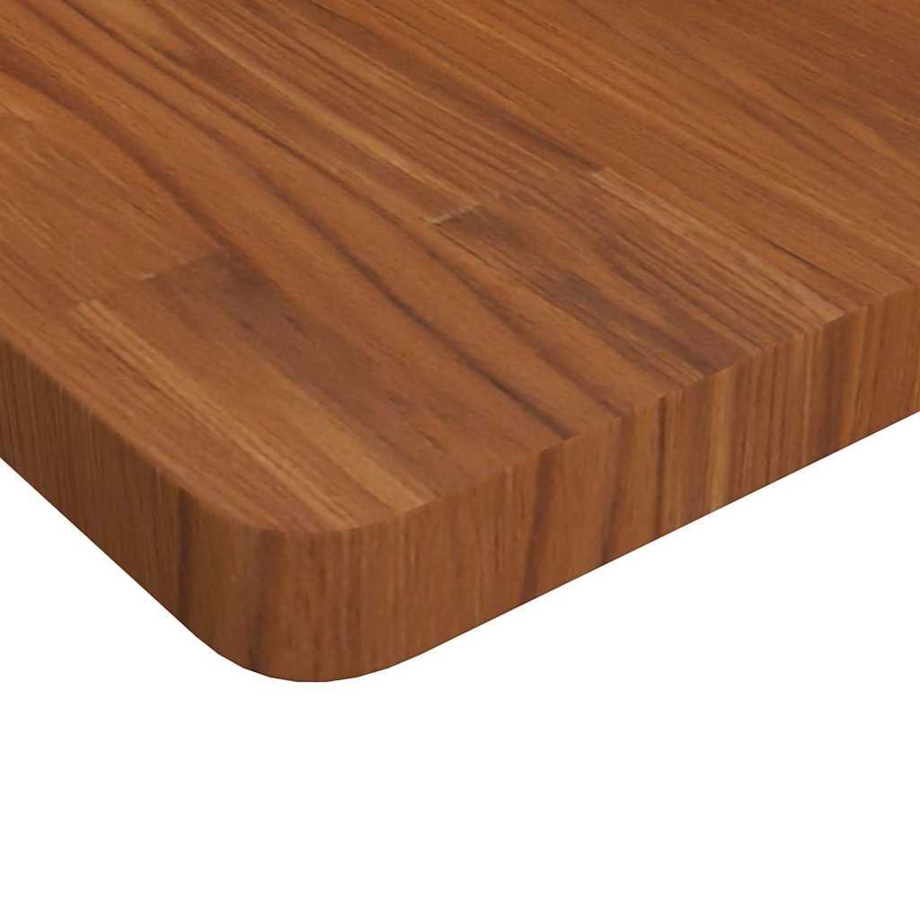 vidaXL Table Top | Dark Brown | Solid Oak Wood | 90x90cm | Table Top | Square