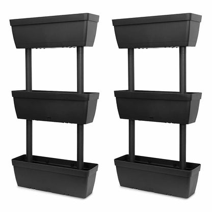 151823 vidaXL Garden Planter 6 pcs 100 cm Anthracite