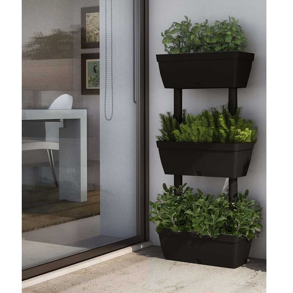 151823 vidaXL Garden Planter 6 pcs 100 cm Anthracite