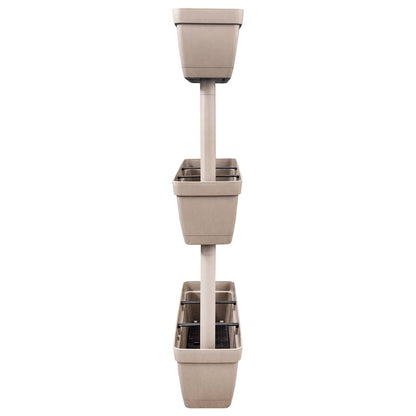 vidaXL Garden Planter 6 pcs 100 cm Taupe