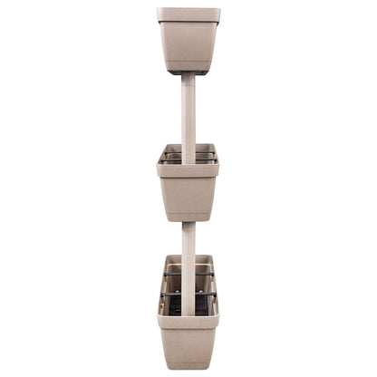 151825 vidaXL Garden Planter 6 pcs 100 cm Taupe